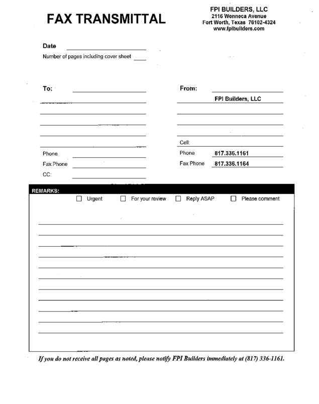 Fax page