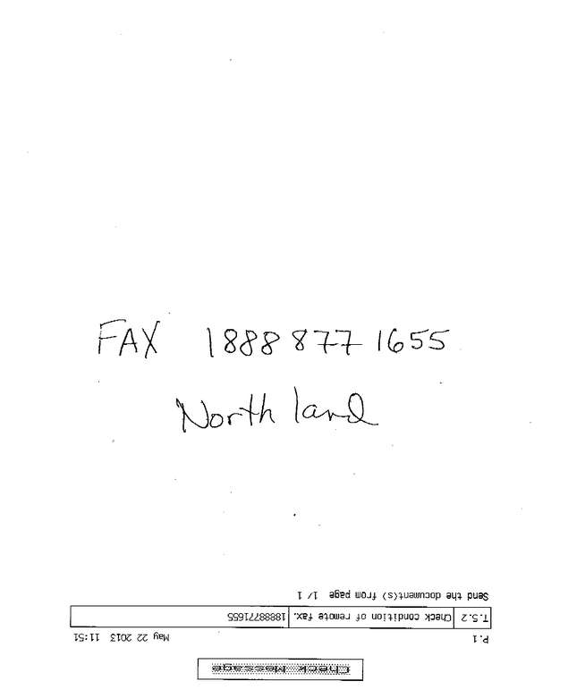Fax page