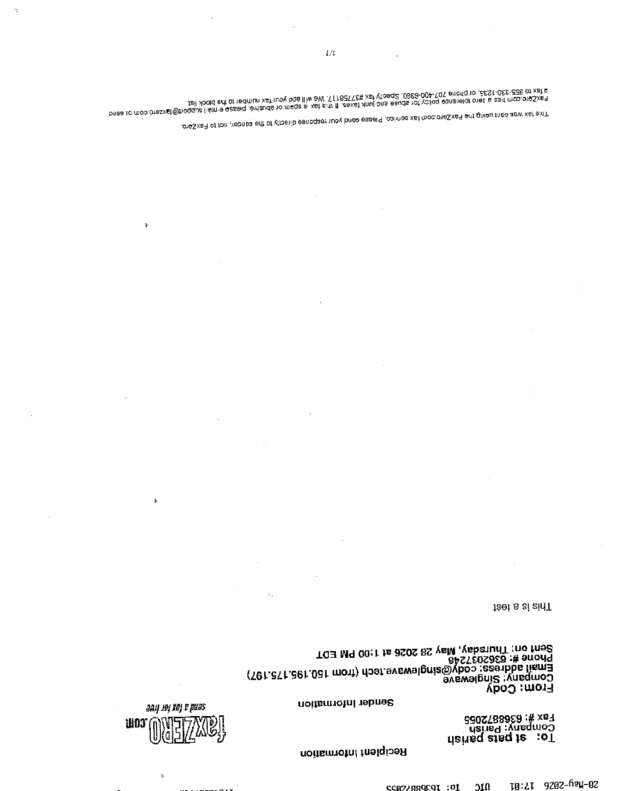 fax page
