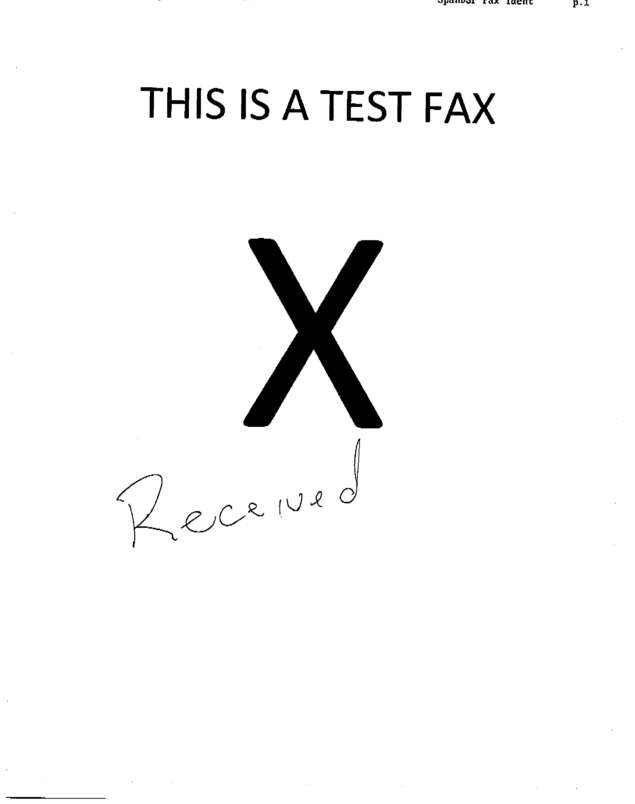 fax page