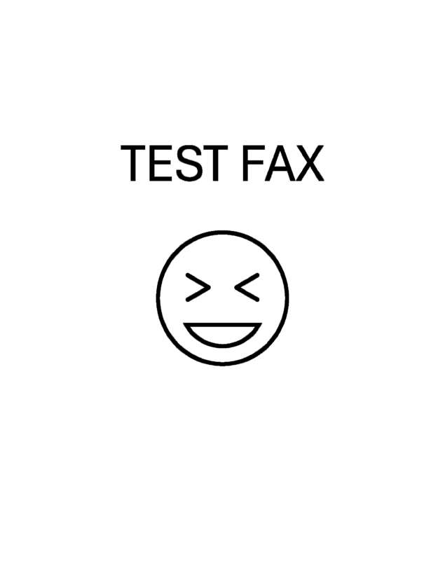 Fax page