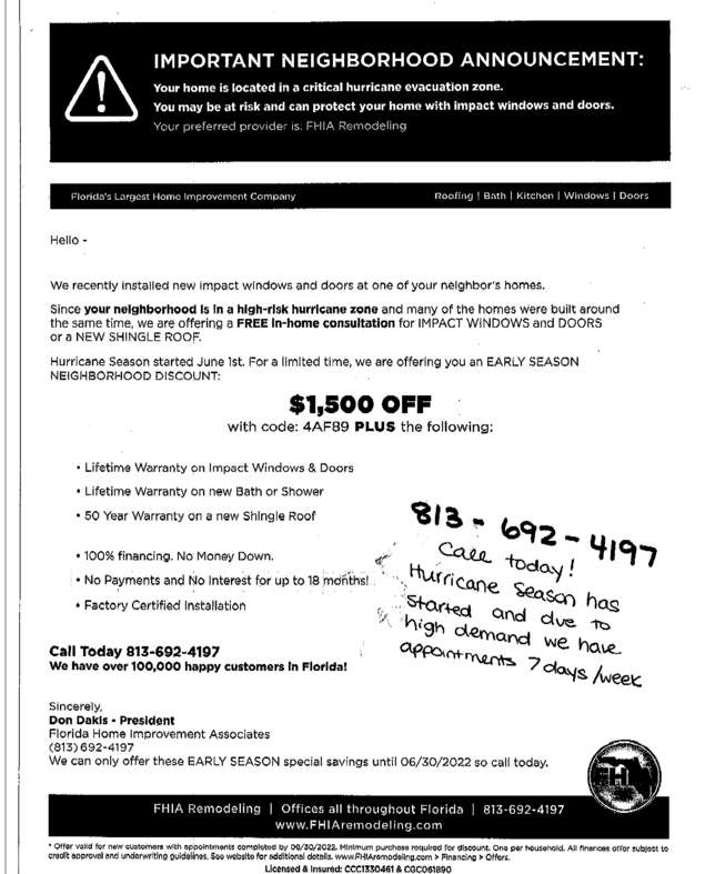 Fax page