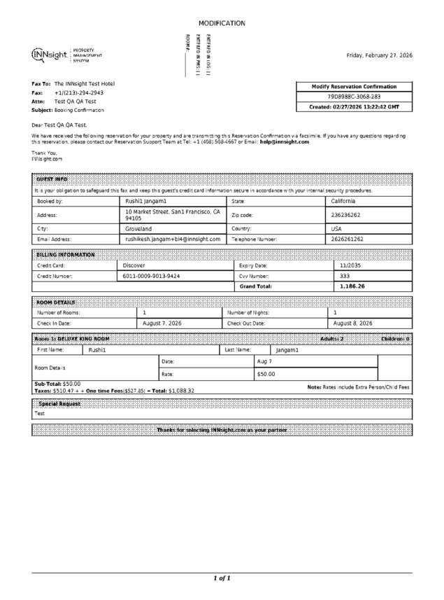 Fax page