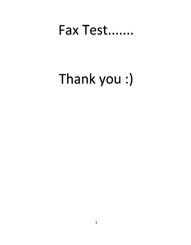 Fax page
