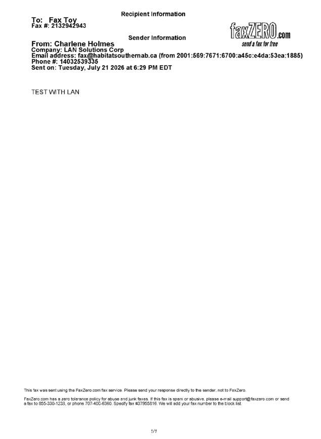 fax page