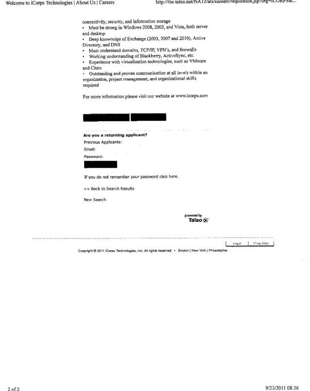 Fax page
