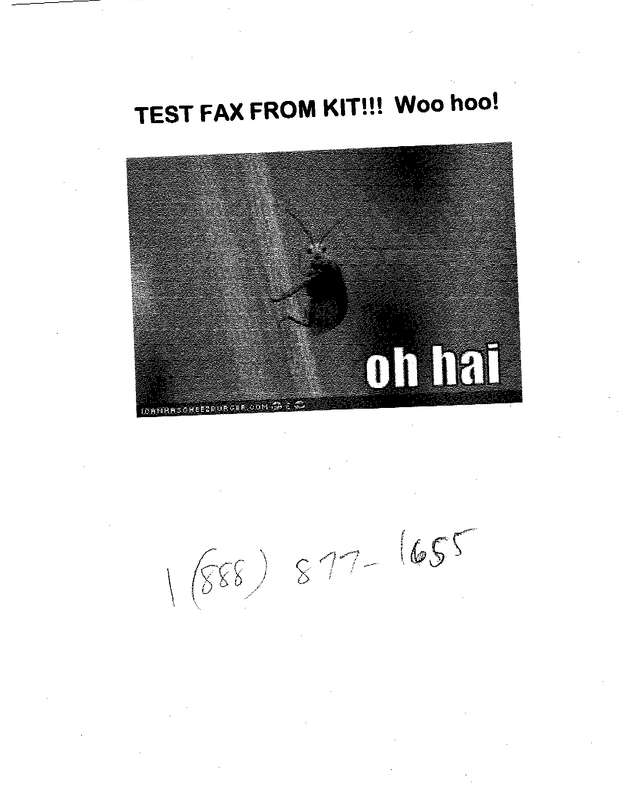 Fax page