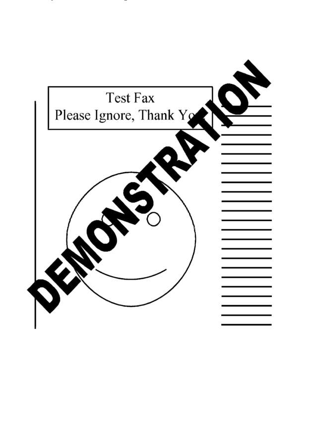Fax page