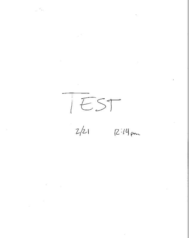 Fax page