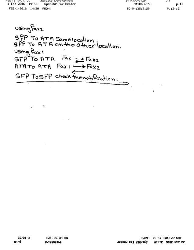 Fax page