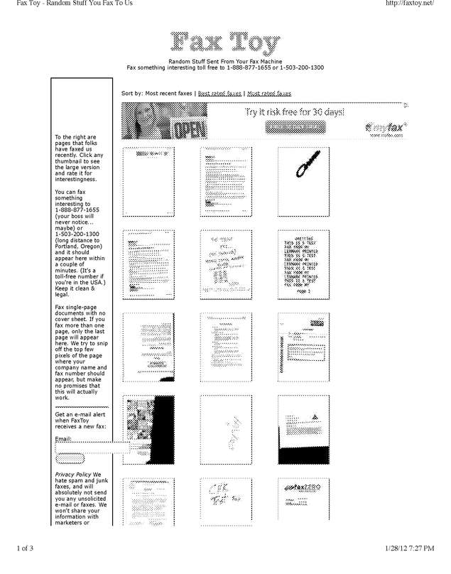 fax page