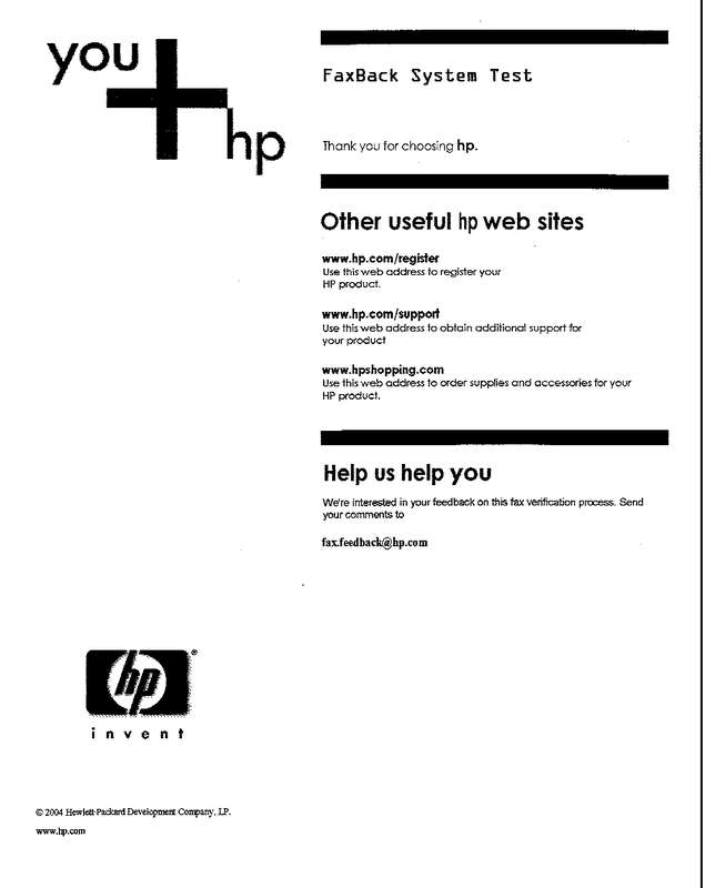 Fax page