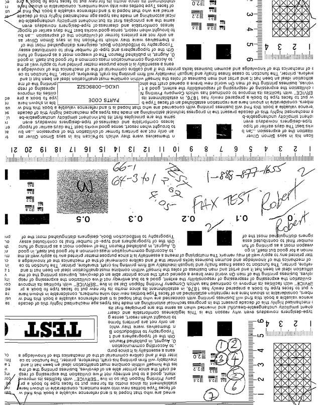 Fax page