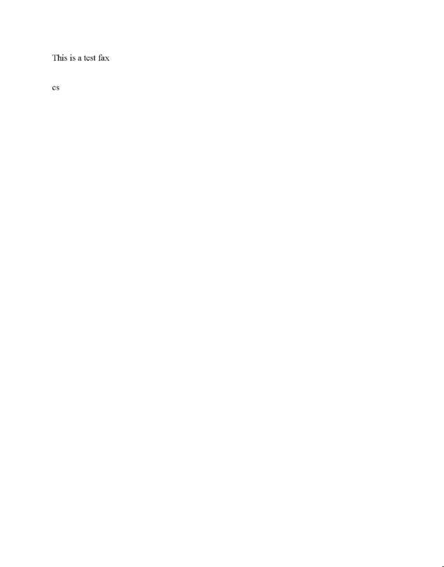 Fax page
