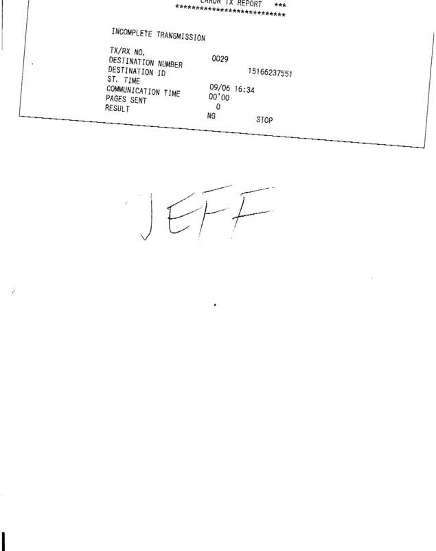 Fax page
