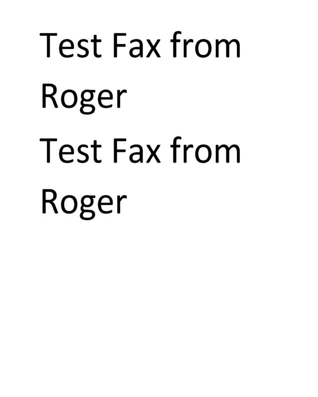 fax page