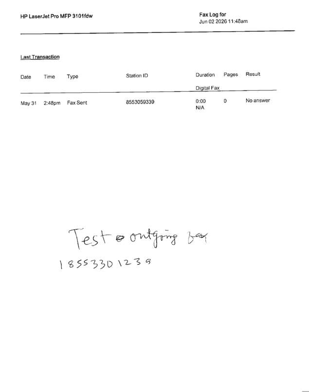 fax page