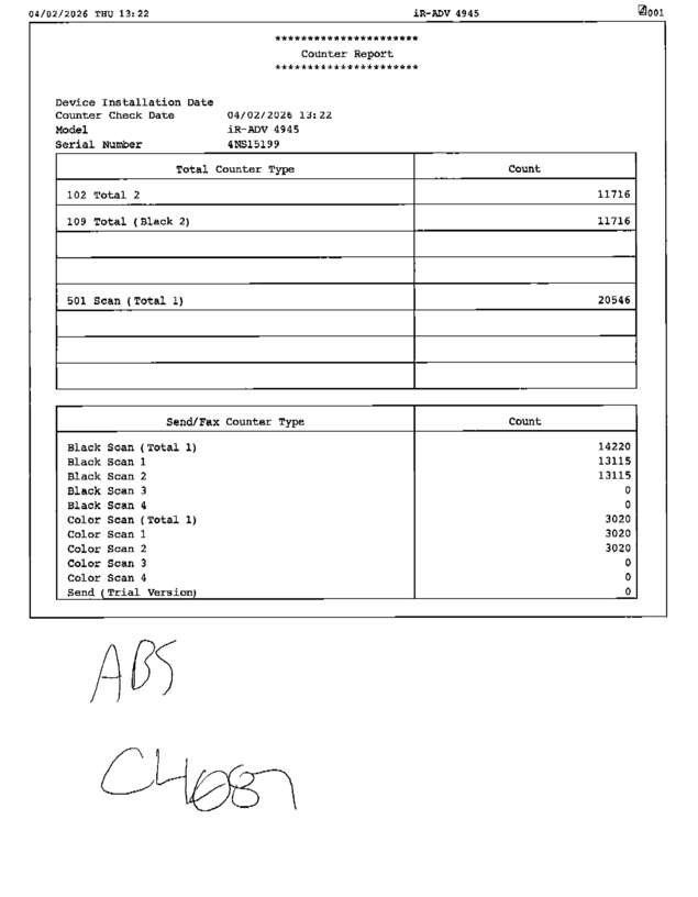 Fax page