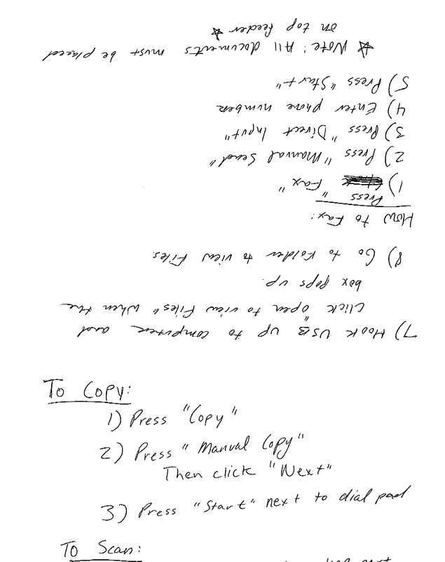 Fax page