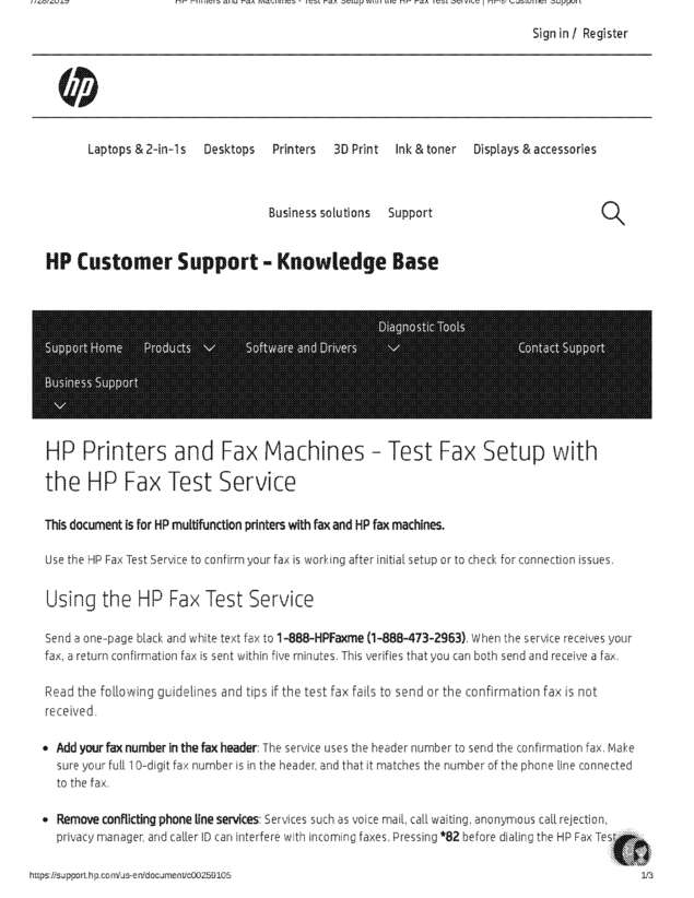 fax page