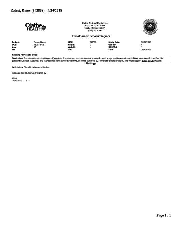 Fax page