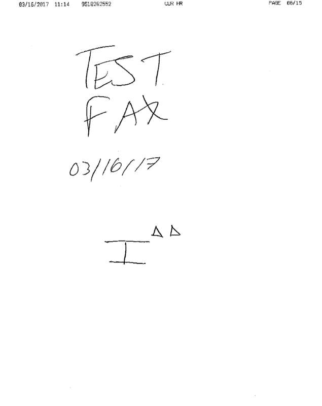 Fax page