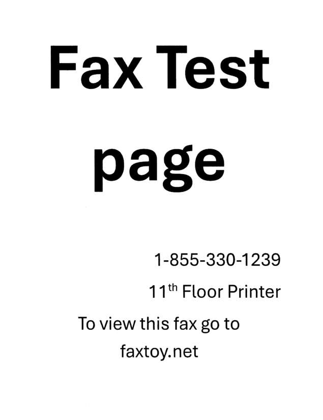 fax page
