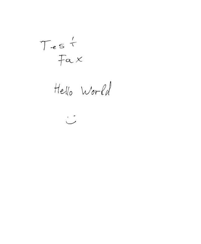 Fax page