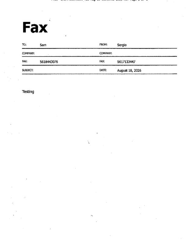 fax page