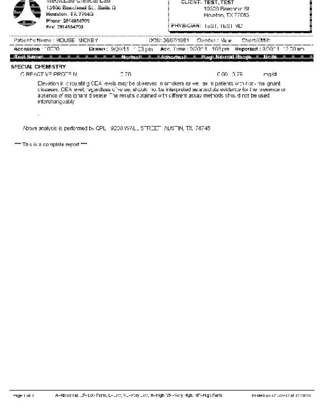 Fax page