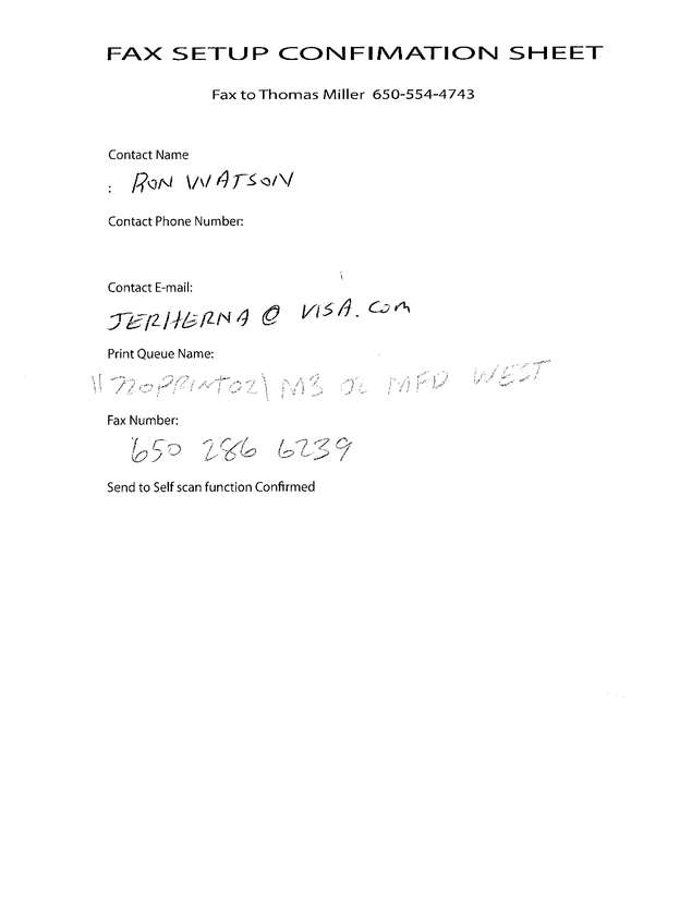 Fax page