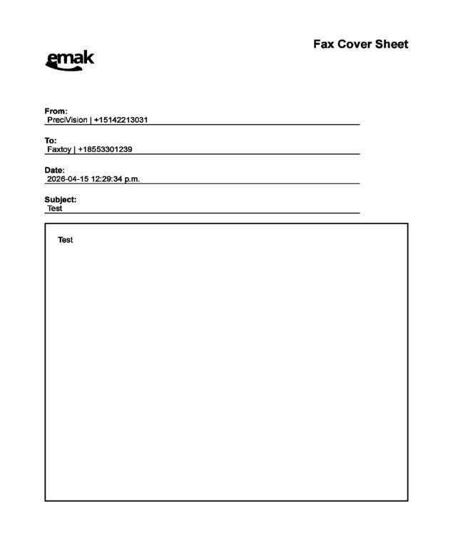 fax page