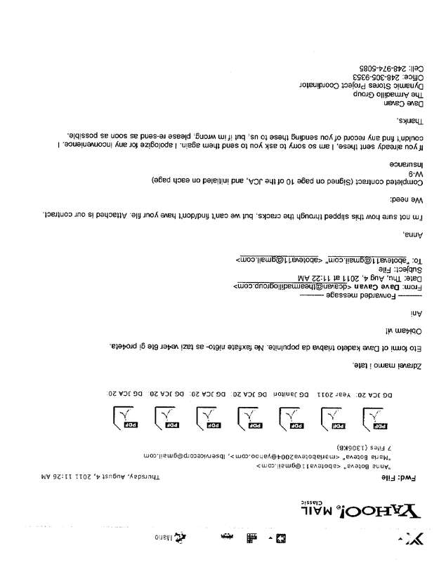 Fax page
