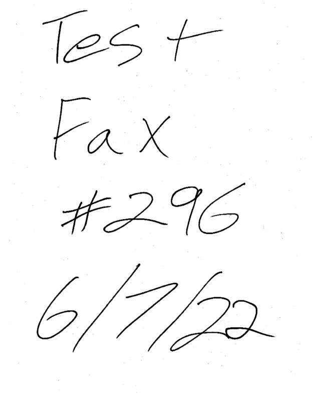 Fax page