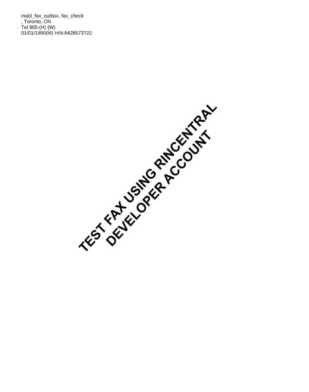 Fax page