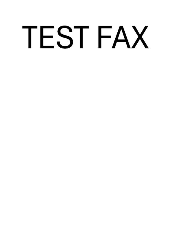 Fax page