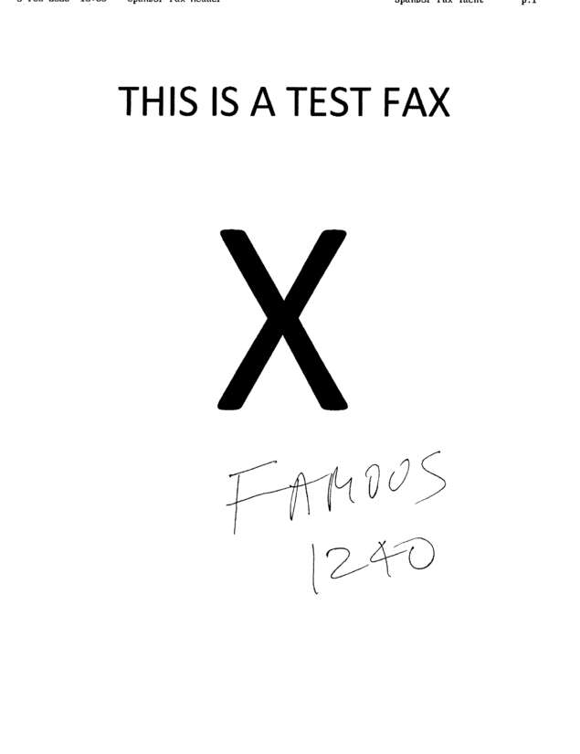 fax page