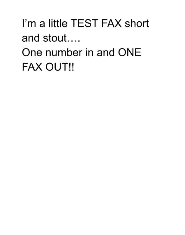 Fax page