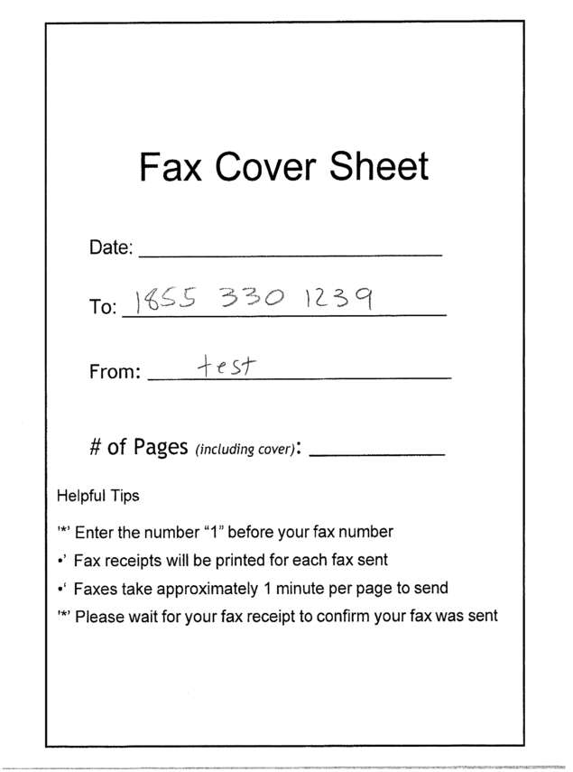 fax page