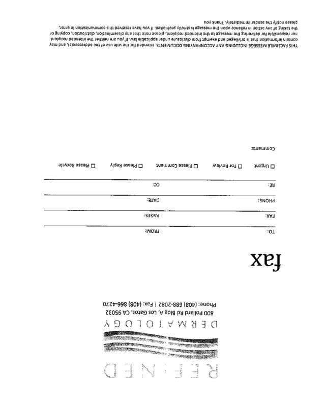 Fax page