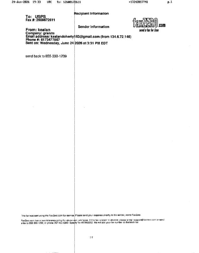 fax page