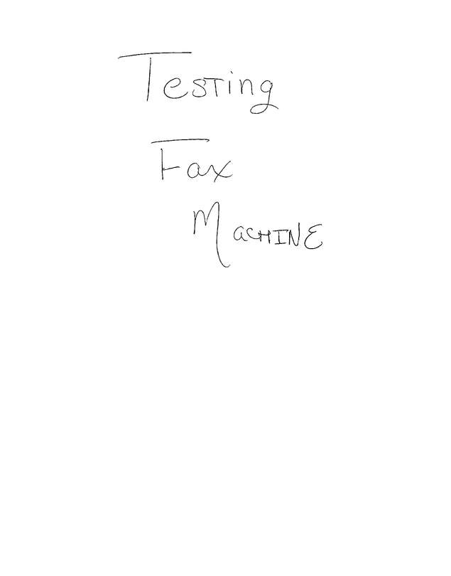 Fax page