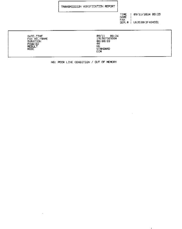 Fax page
