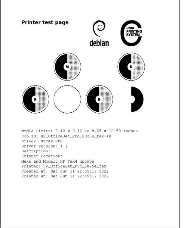 Fax page
