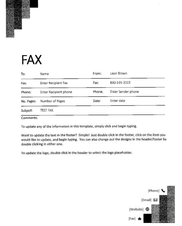 fax page