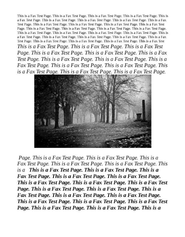 Fax page