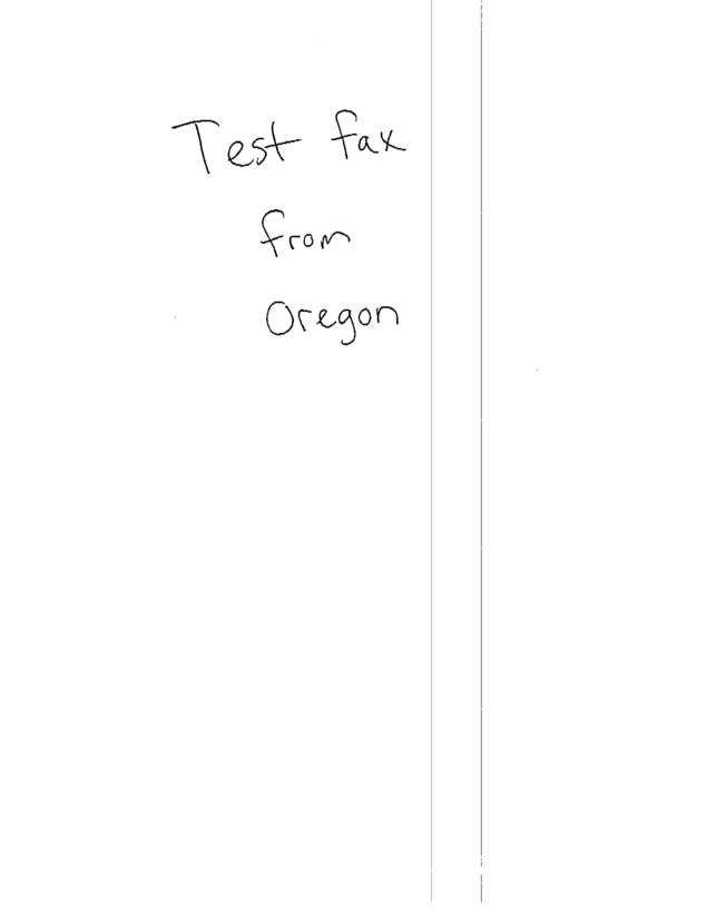 Fax page