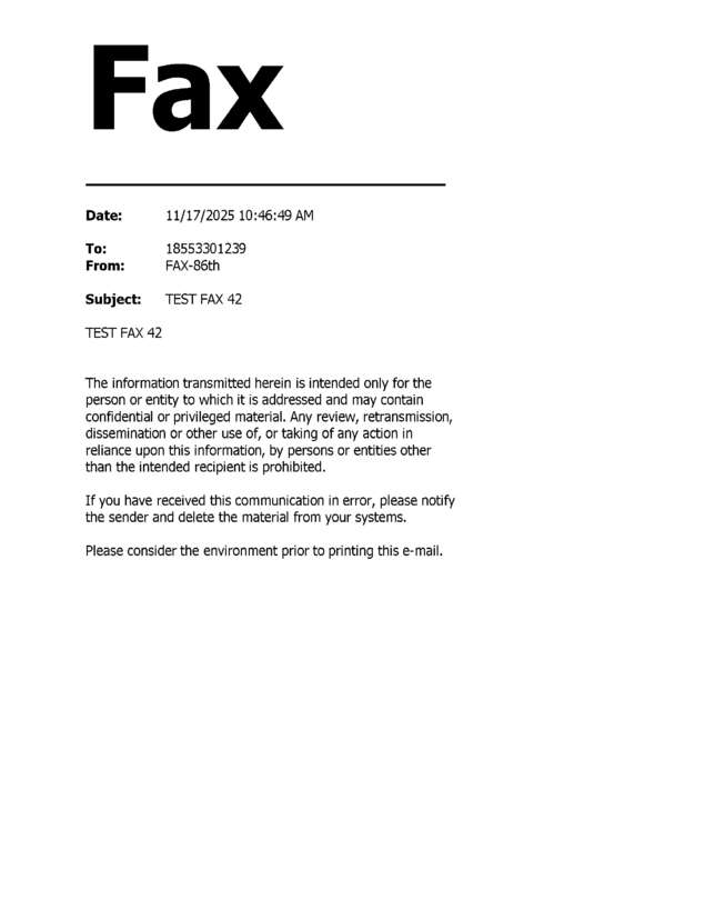 fax page