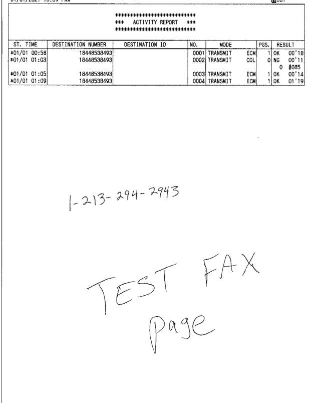 fax page