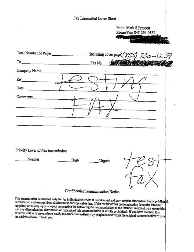 fax page